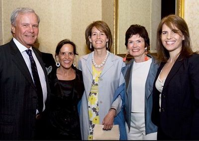 Meredith with her partner and three daughters